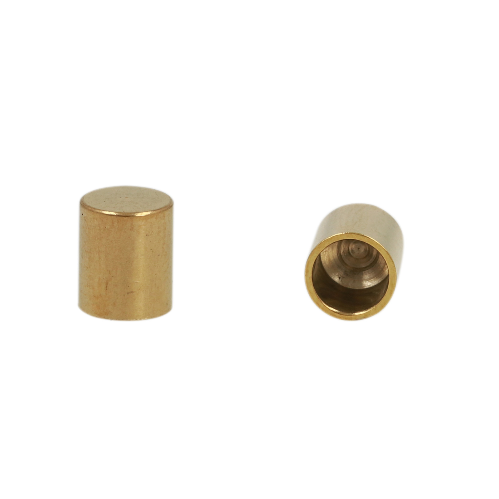 vergoldet edelstahl endkappe 6x5mm (4mm inneren) | 4st