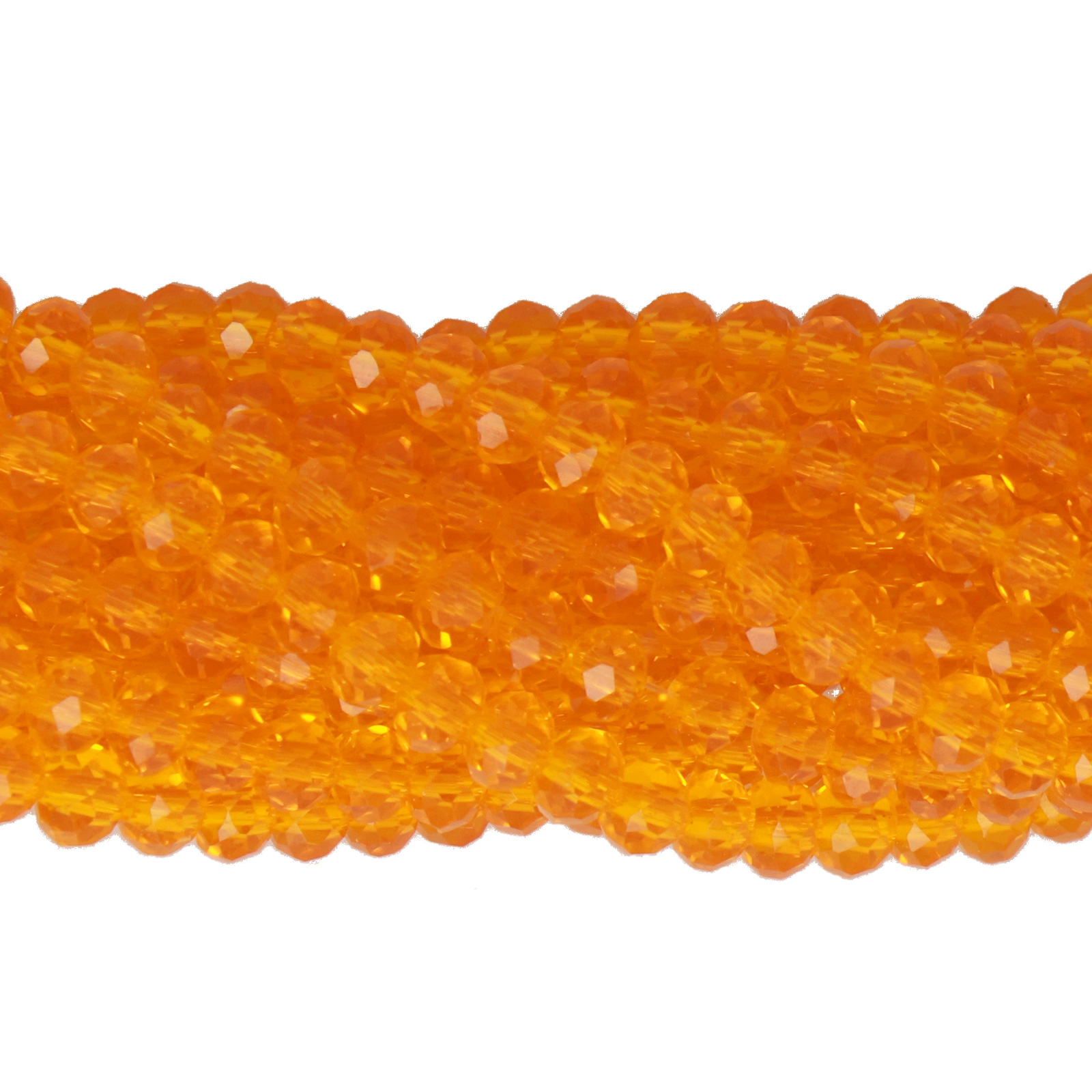 hyachint chinese crystal faceted roundelle 4x3mm | 1 strand
