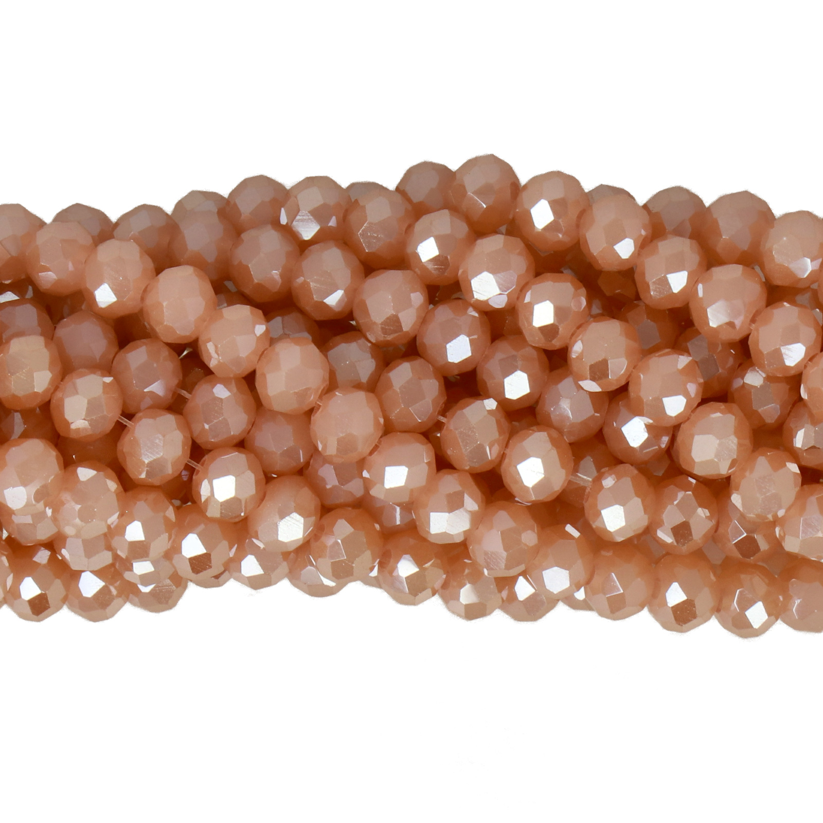 opaque vintage dark pink luster chinese crystal faceted roundelle 4x3mm | 1 strand