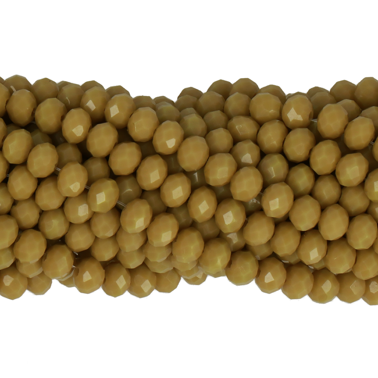 opaque dark olive chinese crystal faceted roundelle 4x3mm | strand 100pc aprox