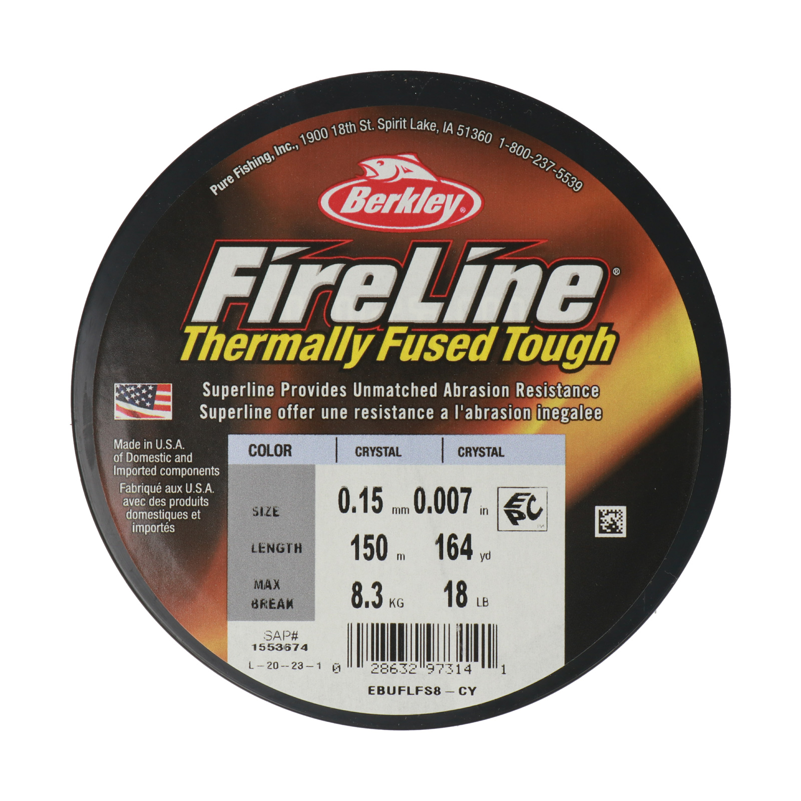 crystal fireline braided beading thread - size 0,15mm - 150mt spool | 1pc