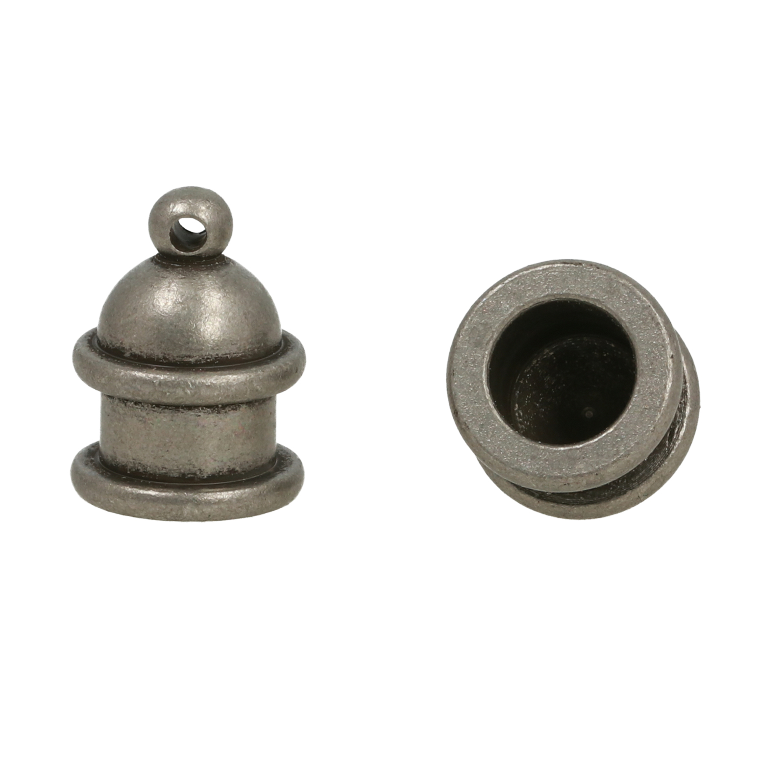 endkappe antik versilbert 13x10mm (6mm innendurchmesser) | 1st