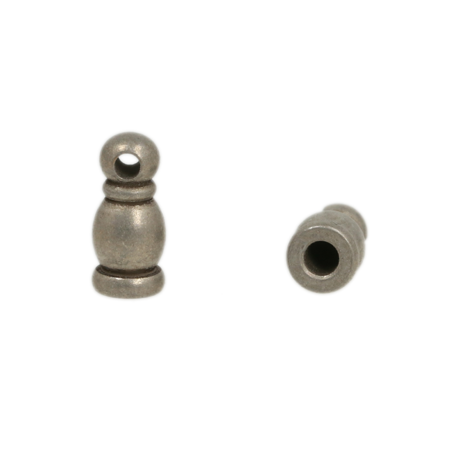 endkappe antik versilbert 10x4mm (2mm innendurchmesser) | 2st