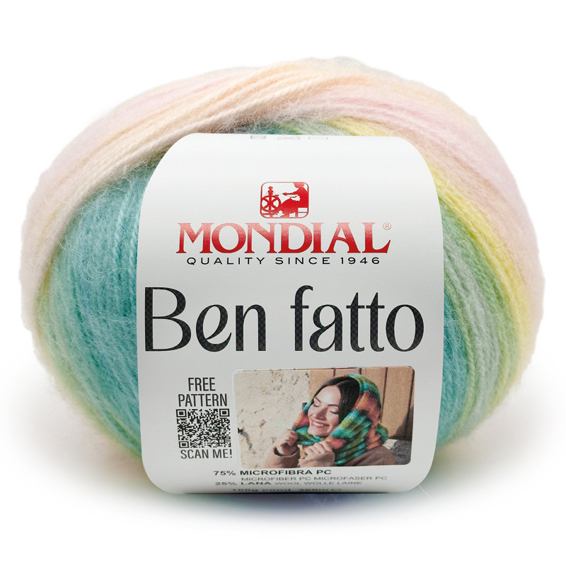 ben fatto mondial - rosa/hellblau/hellglau (776) - 100gr (360mt) | 1st