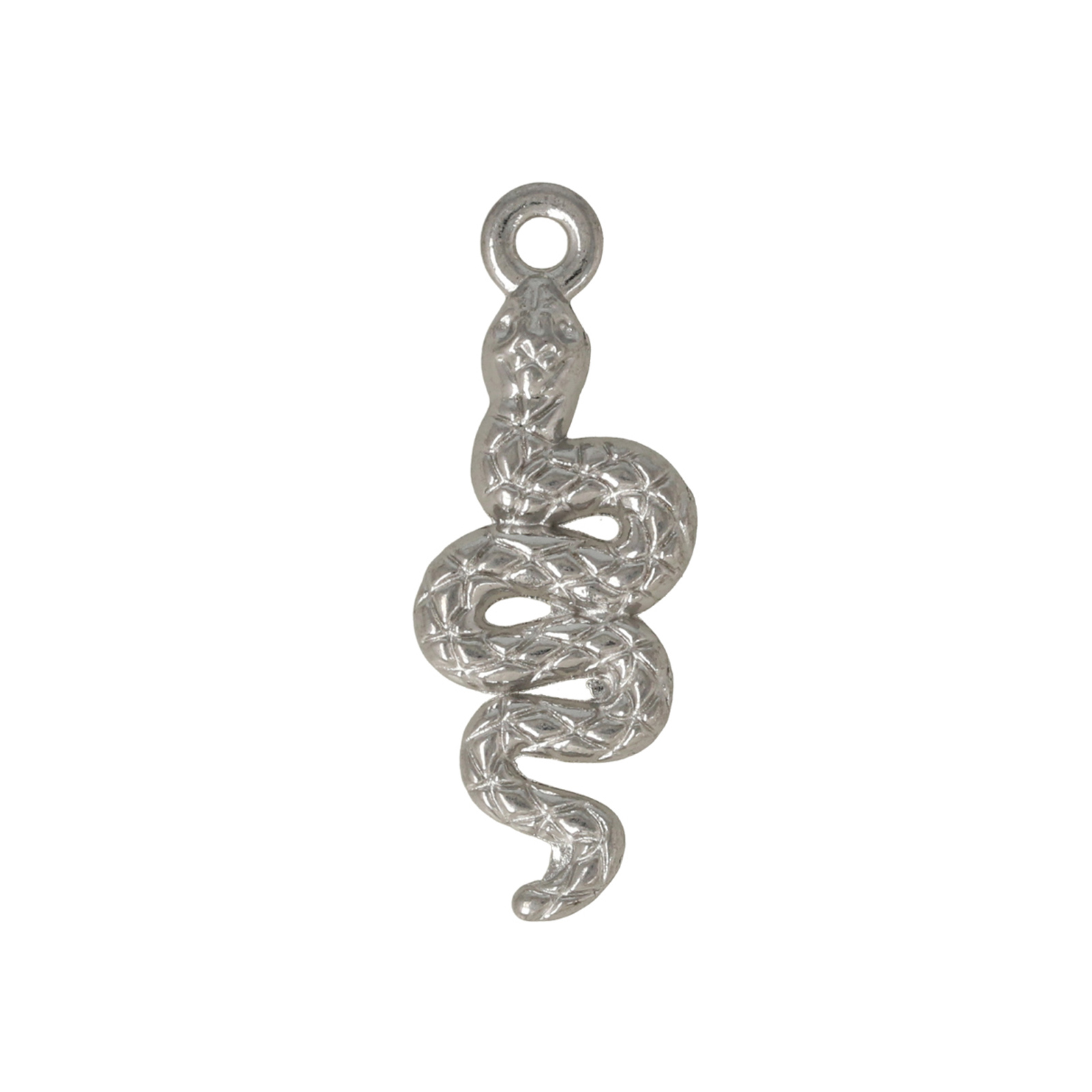 stainless steel snake pendant 23x9mm | 2pc