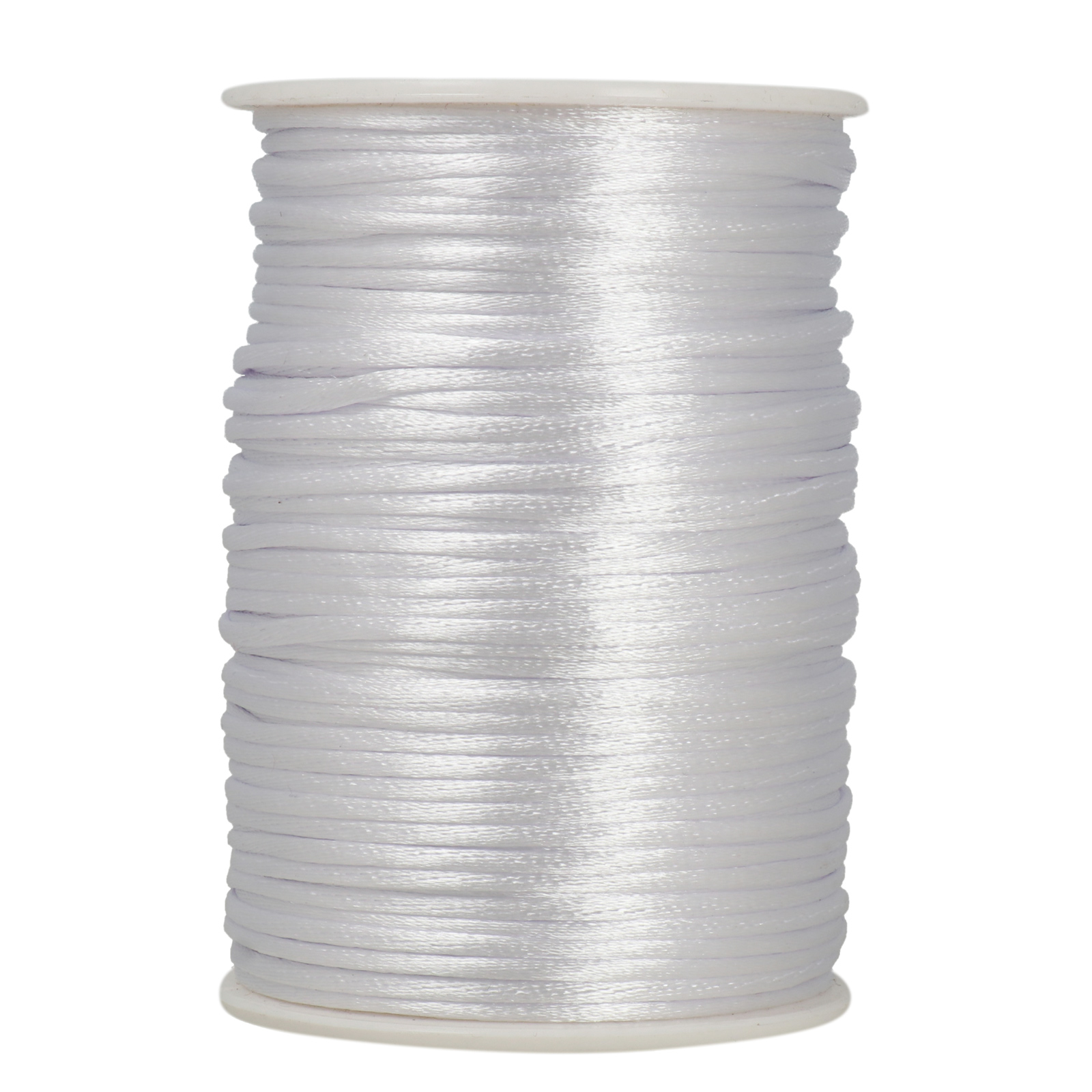 white rattail cord 2mm | 20mt