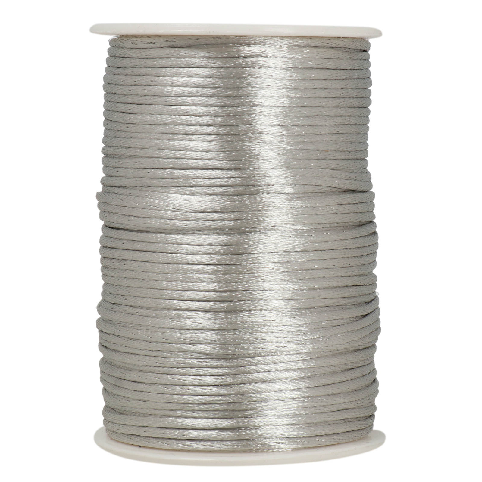 silver rattail cord 2mm | 20mt
