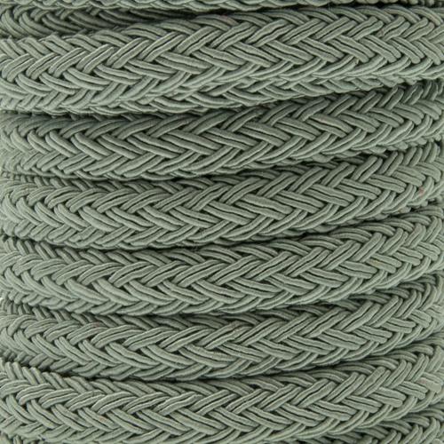 textile braided regaliz grey 10x8mm | 20cm