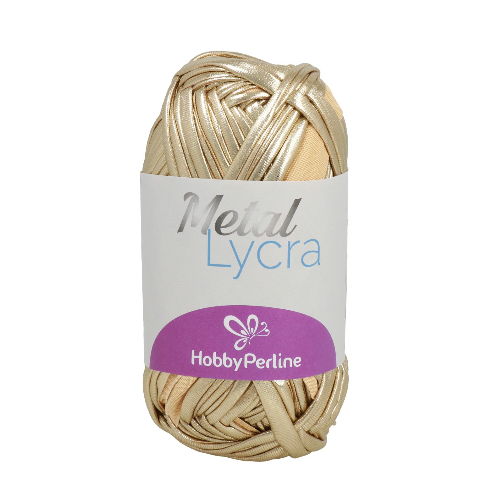 hobbybag metal lycra - weißgold - 100gr (45mt) | 1st