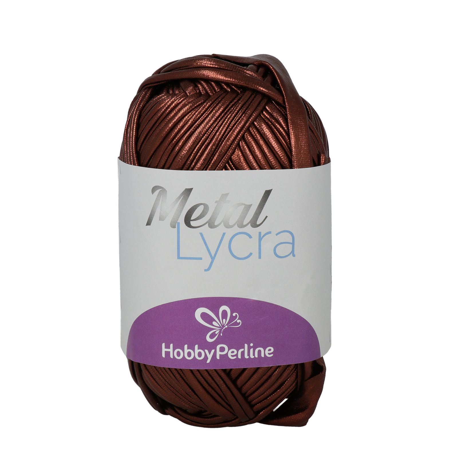 hobbybag metal lycra - brown - 100gr (45mt) | 1pc