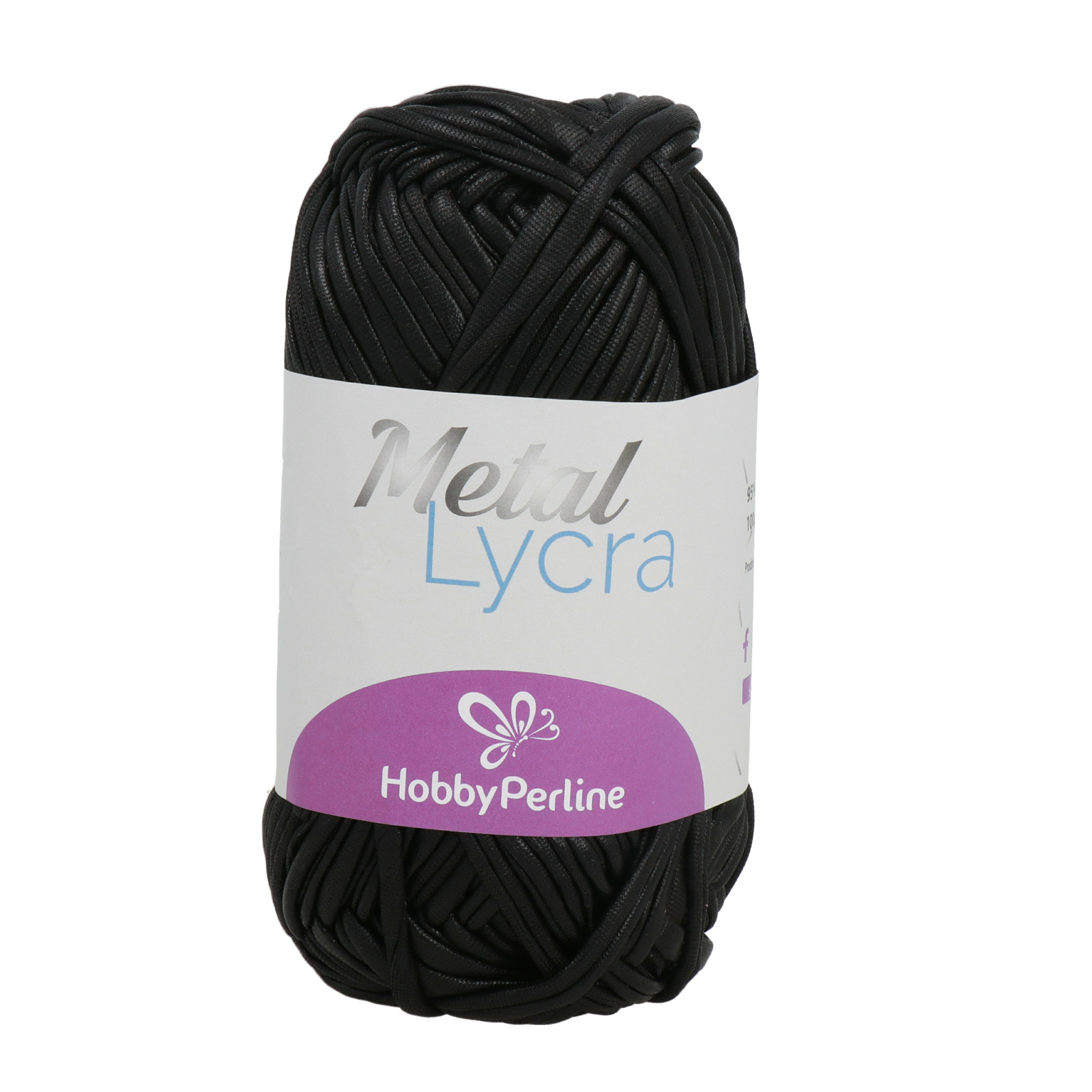 hobbybag metal lycra - black - 100gr (45mt) | 1pc