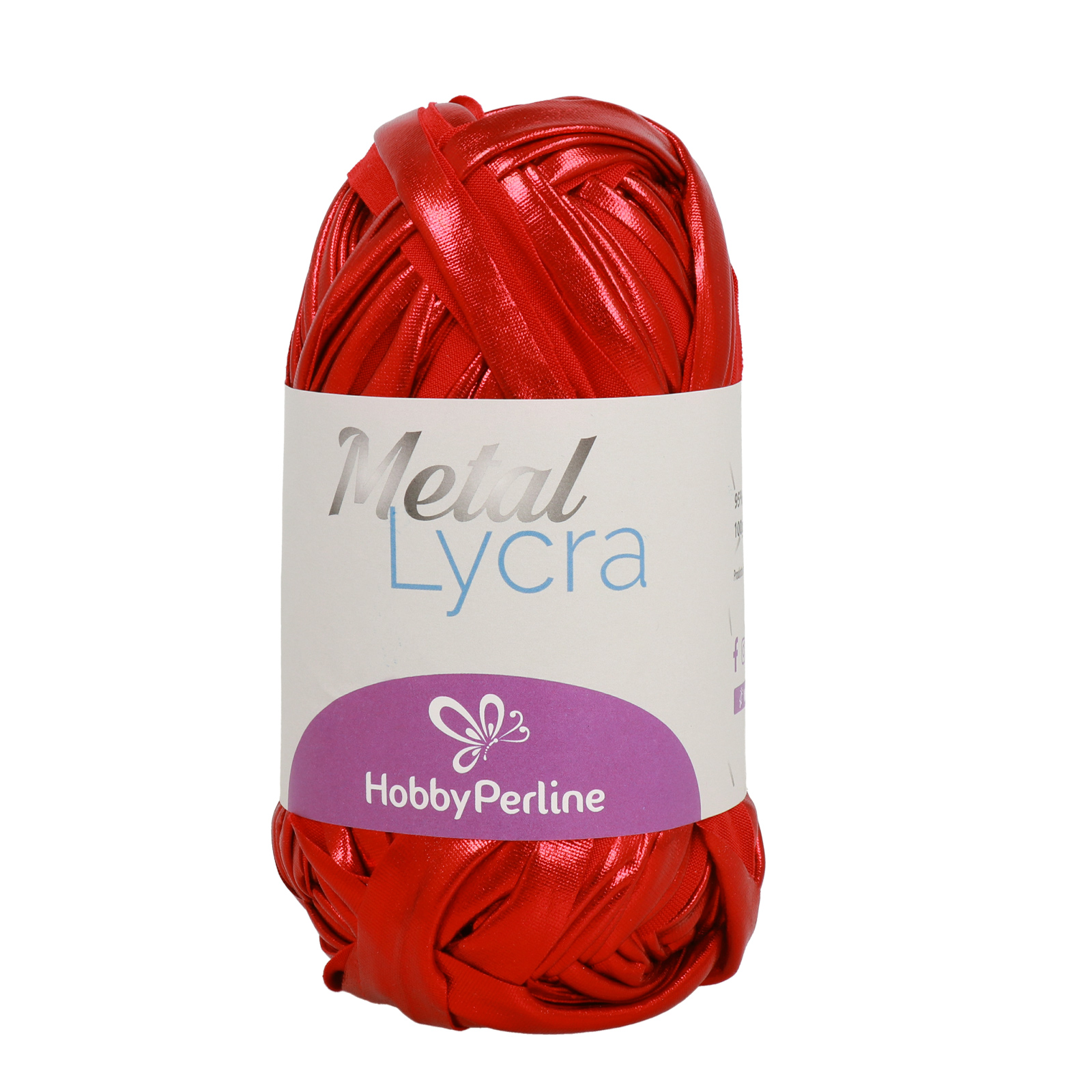 hobbybag metal lycra - red - 100gr (45mt) | 1pc