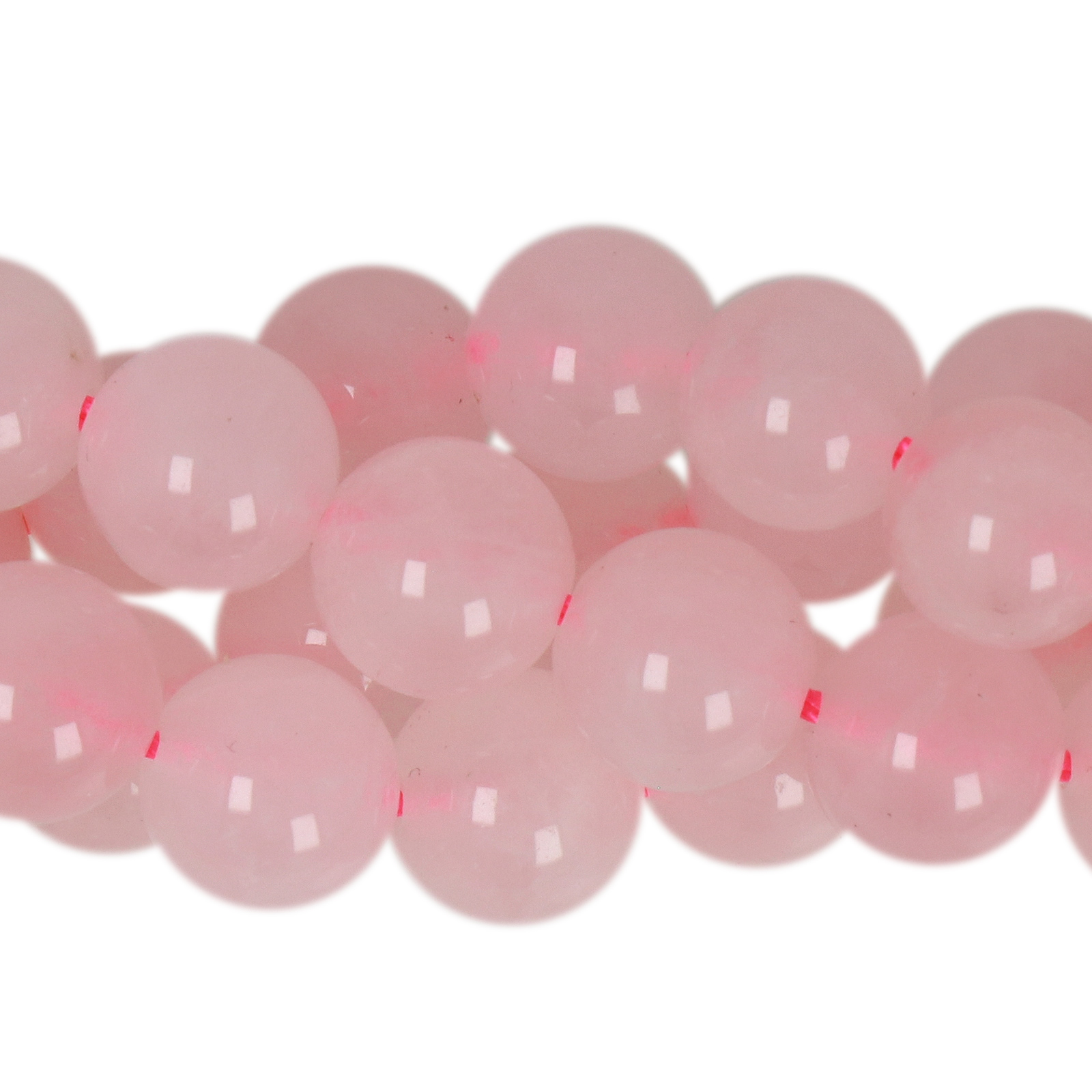 rose quartz (madagascar) smooth round 8mm | 10pc