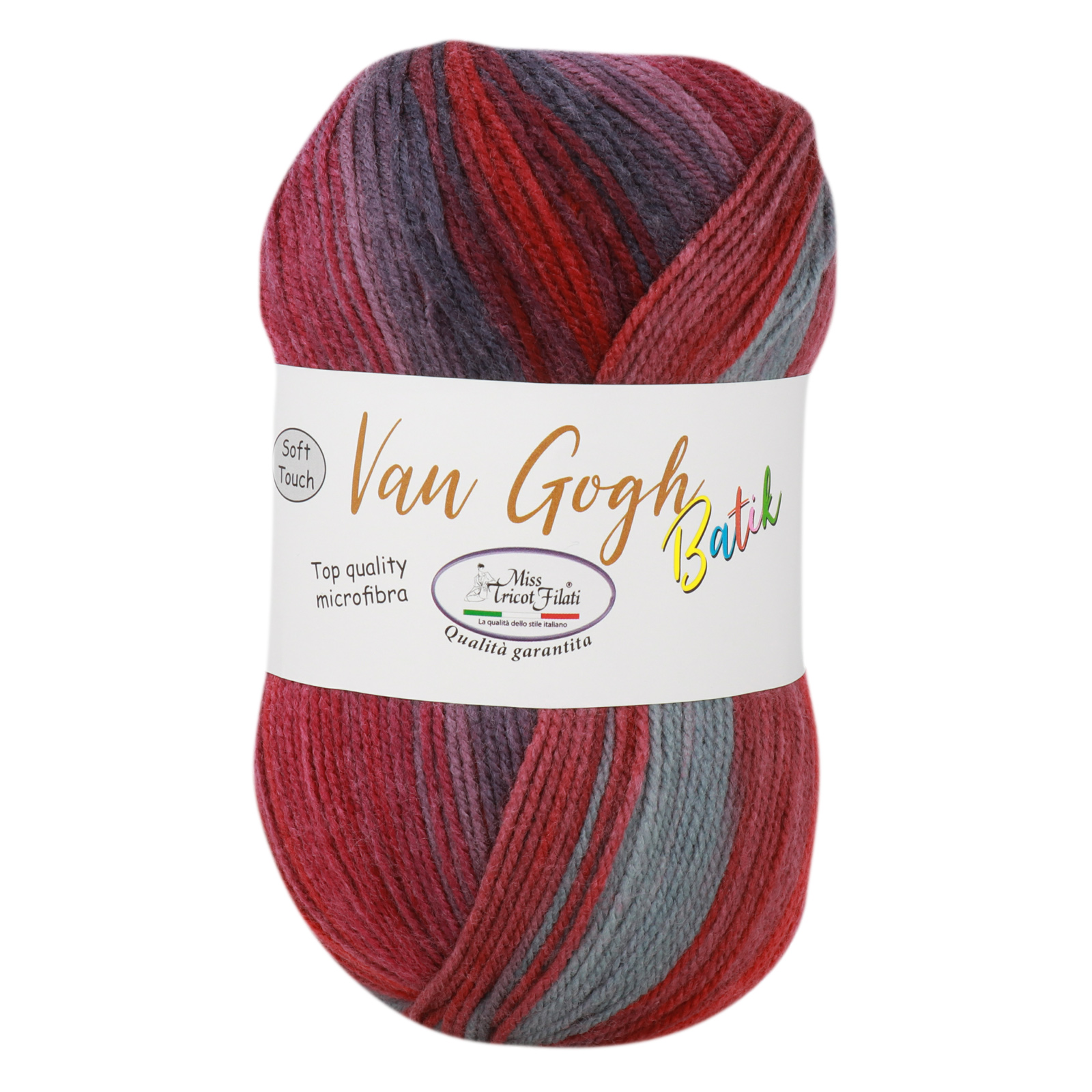 miss tricot filati van gogh batik sangria (017) - 100gr (400mt) | 1pc