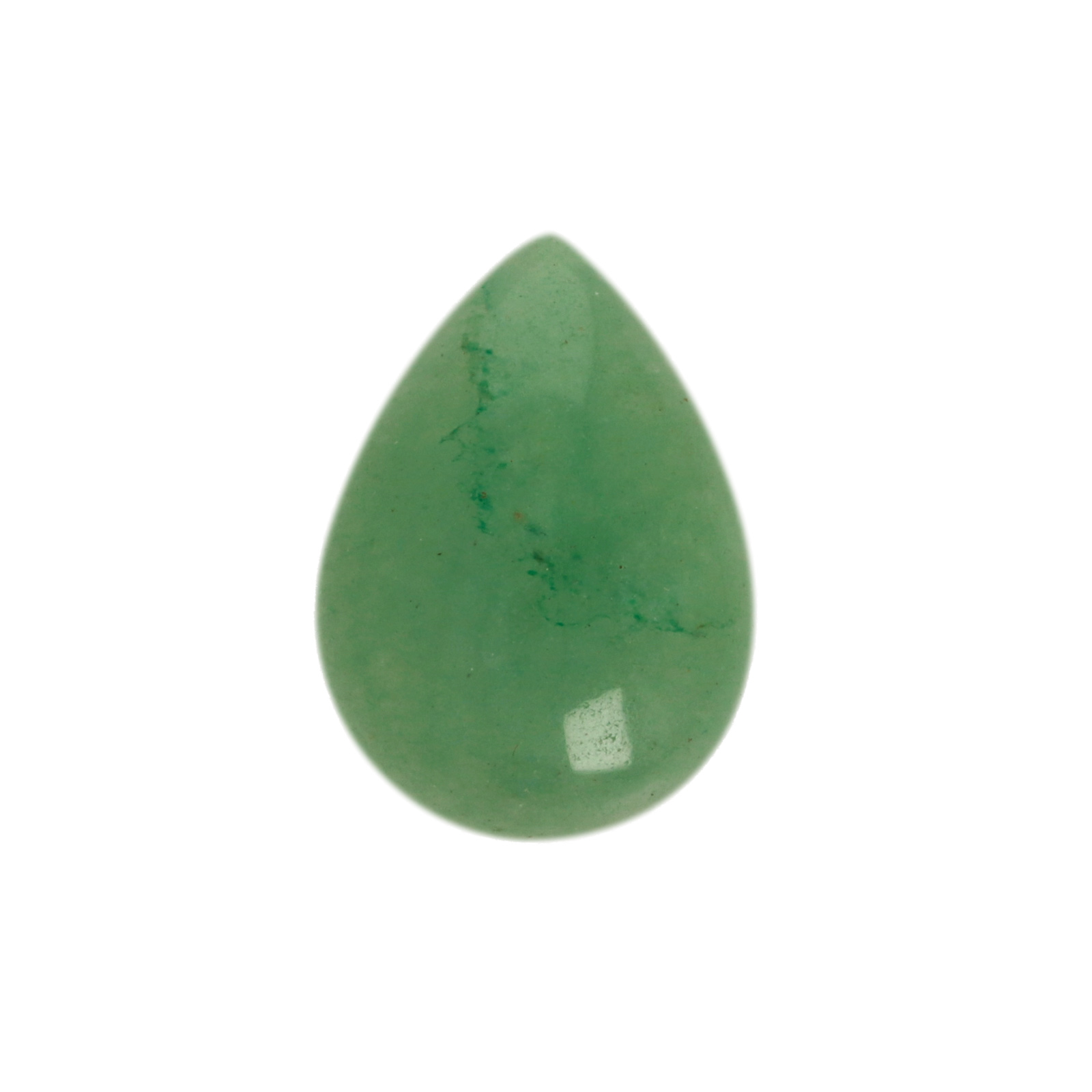 cabochon grüner aventurin glatt tropfen 18x13mm | 1st