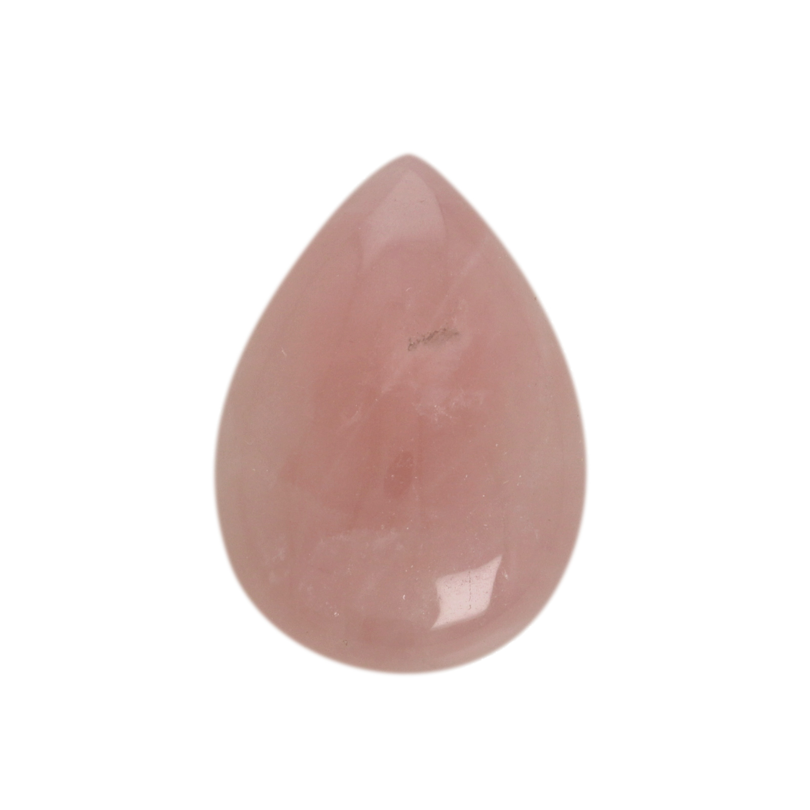 rose quartz cabochon smooth drop 25x18mm | 1pc