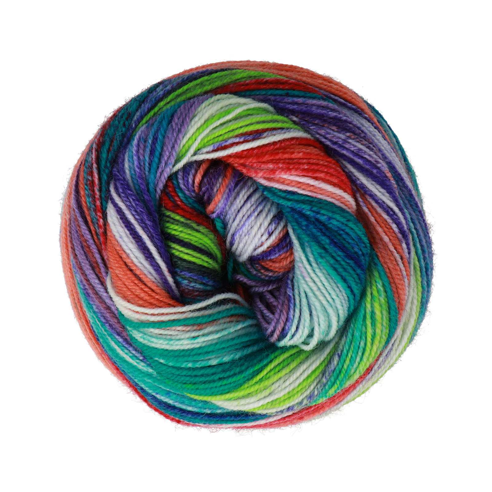 laines du nord eclectic sock - blue/green/orange (3) - 100gr (420mt) | 1pc