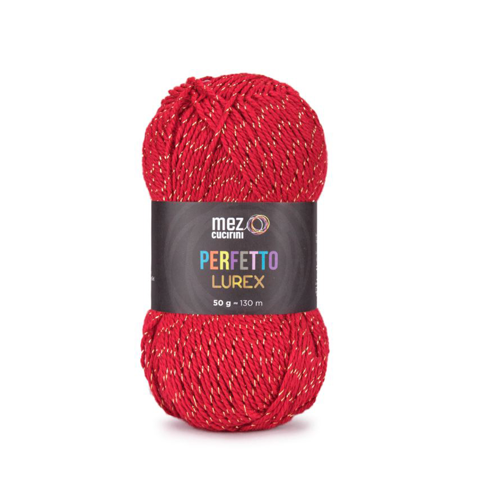 mez cucirini perfetto lurex - gold red (02050) - 50gr (130mt) | 1pc