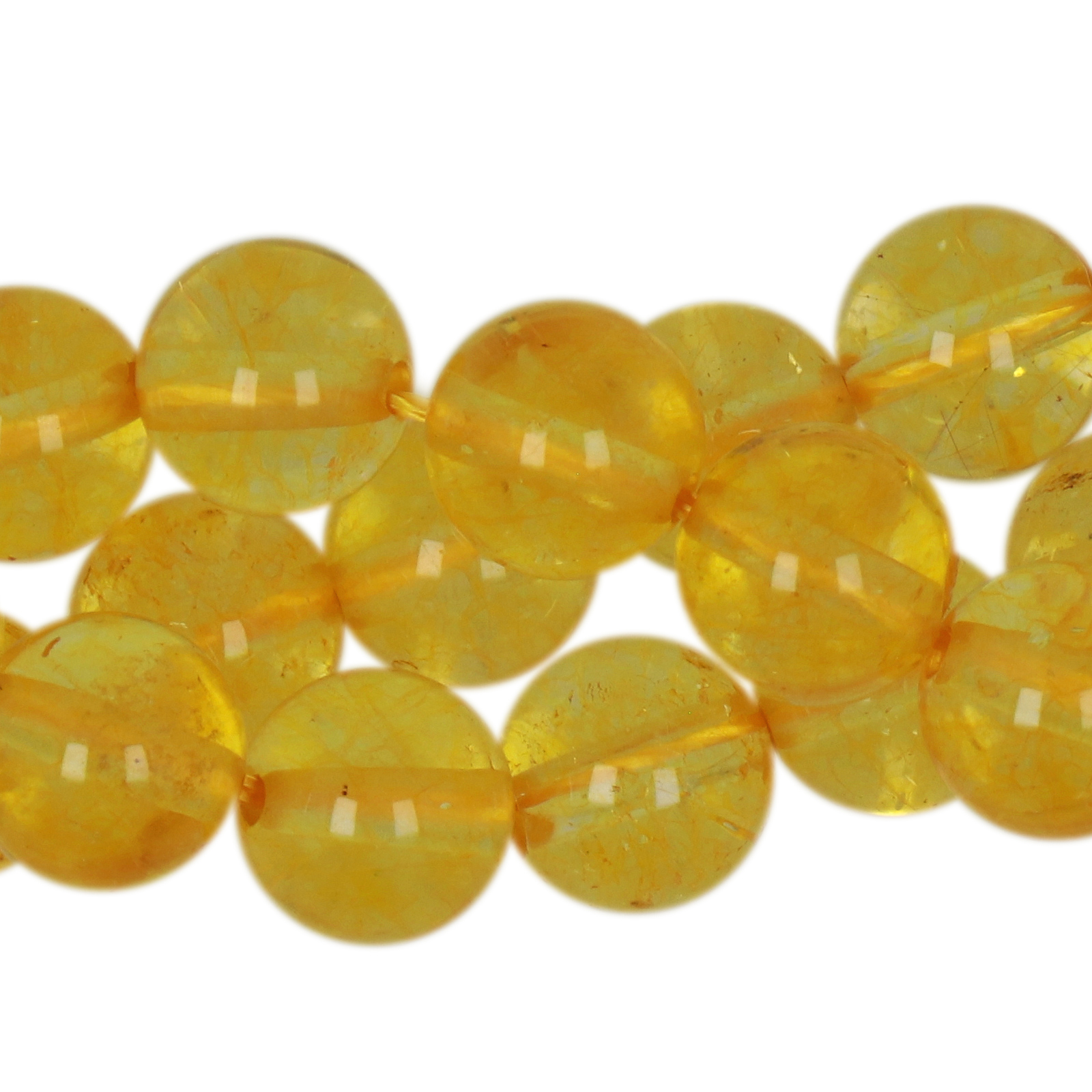 gold topaz bergkristall glatt runde 8mm | strang 38/40cm