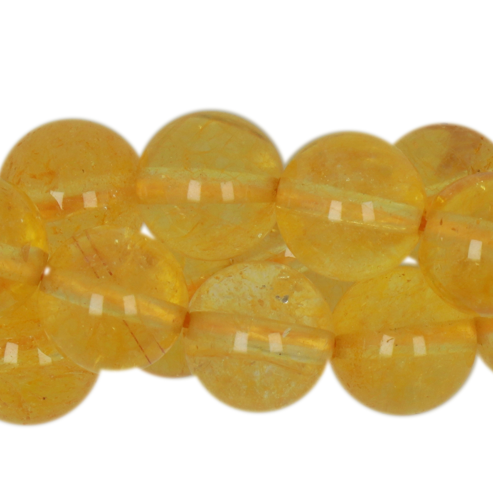 gold topaz bergkristall glatt runde 10mm | strang 38/40cm