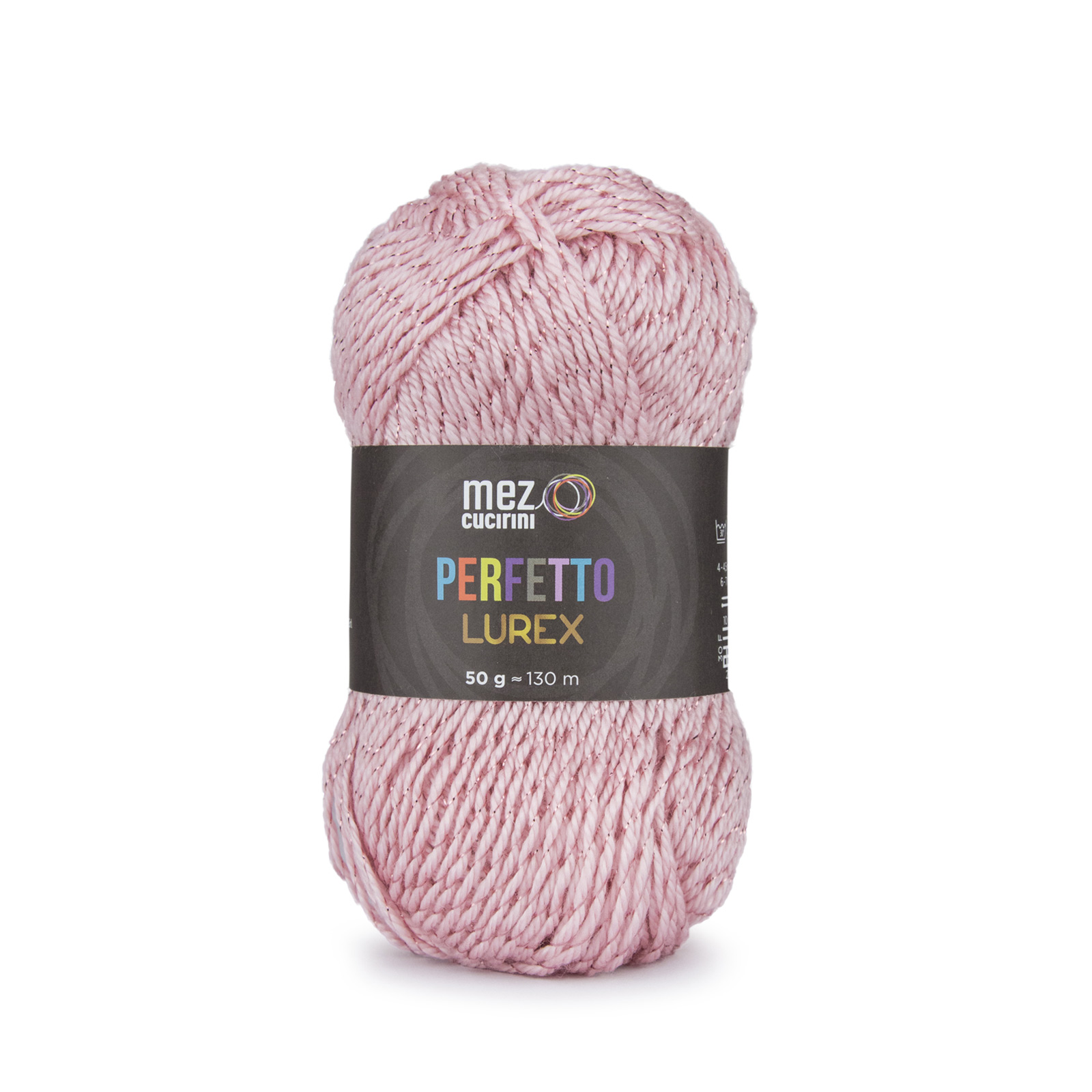 mez cucirini perfetto lurex - pink (02140) - 50gr (130mt) | 1pc
