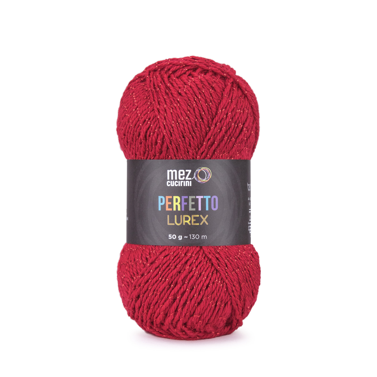 mez cucirini perfetto lurex - red (02170) - 50gr (130mt) | 1pc