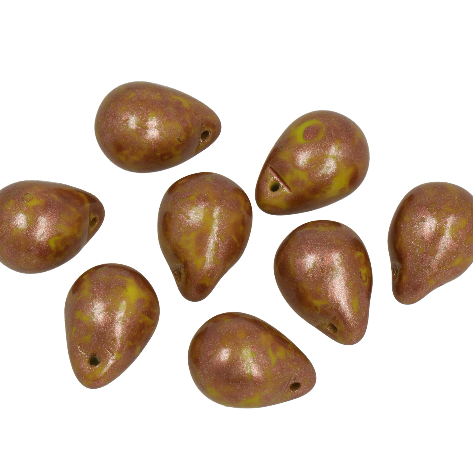 Lot De 100 Perles Facettes De Bohême 4mm - Couleur Marron Opaque - Preciosa - Neuf