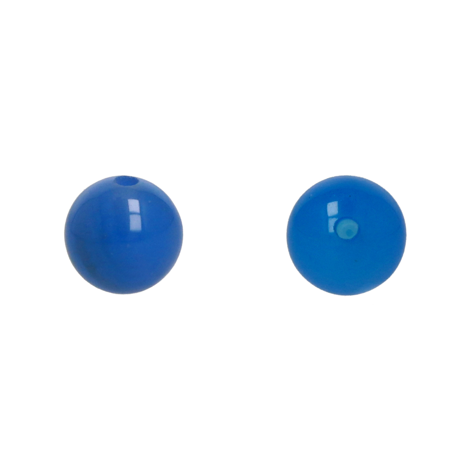 blue onix half-drilled smooth round 6mm | 6pc