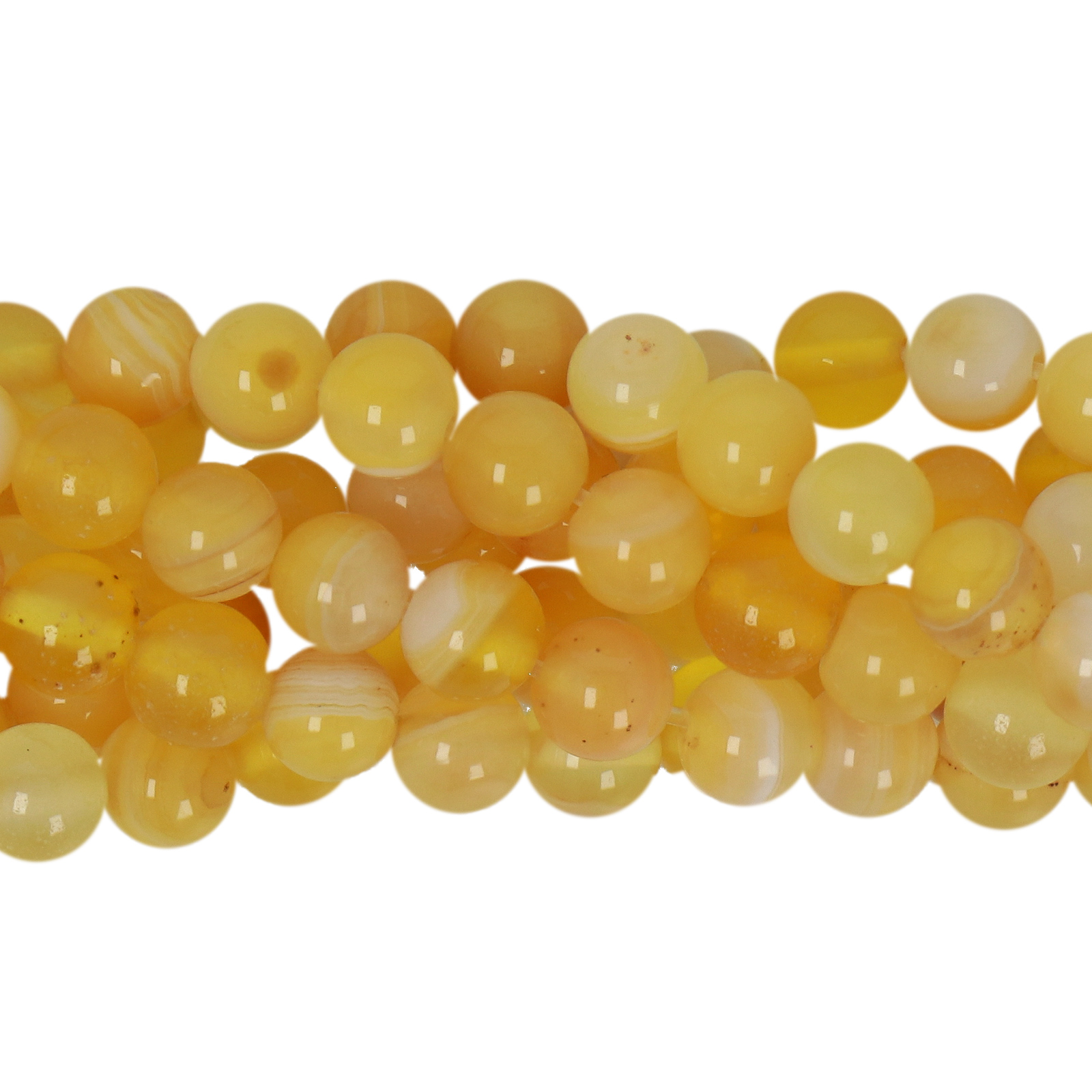 dyed lace achat gelb glatt runde 6mm | strang 38/40cm
