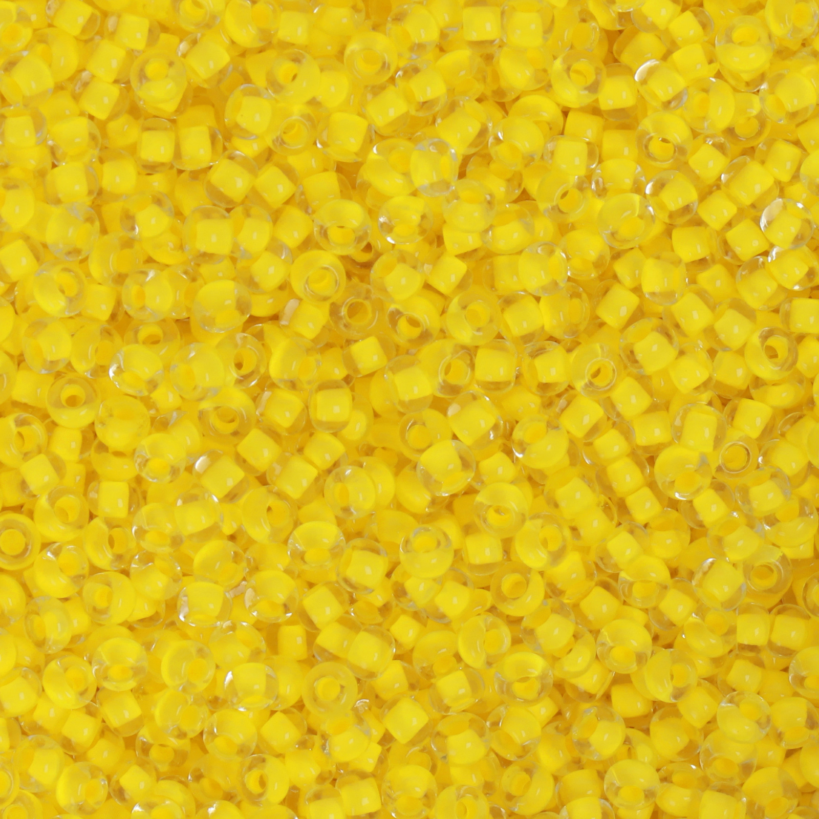 preciosa seed bead rocailles 8/0 terra intensive yellow lined | 20gr