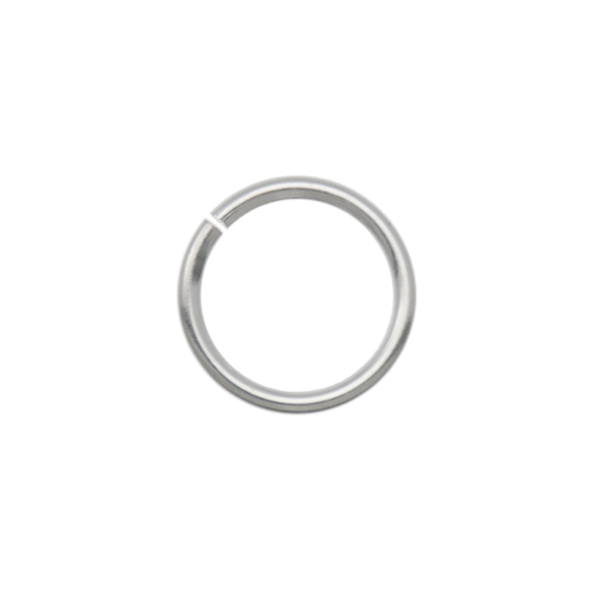 sterling silver open jump ring 6mm - wire 0,8mm | 10pc