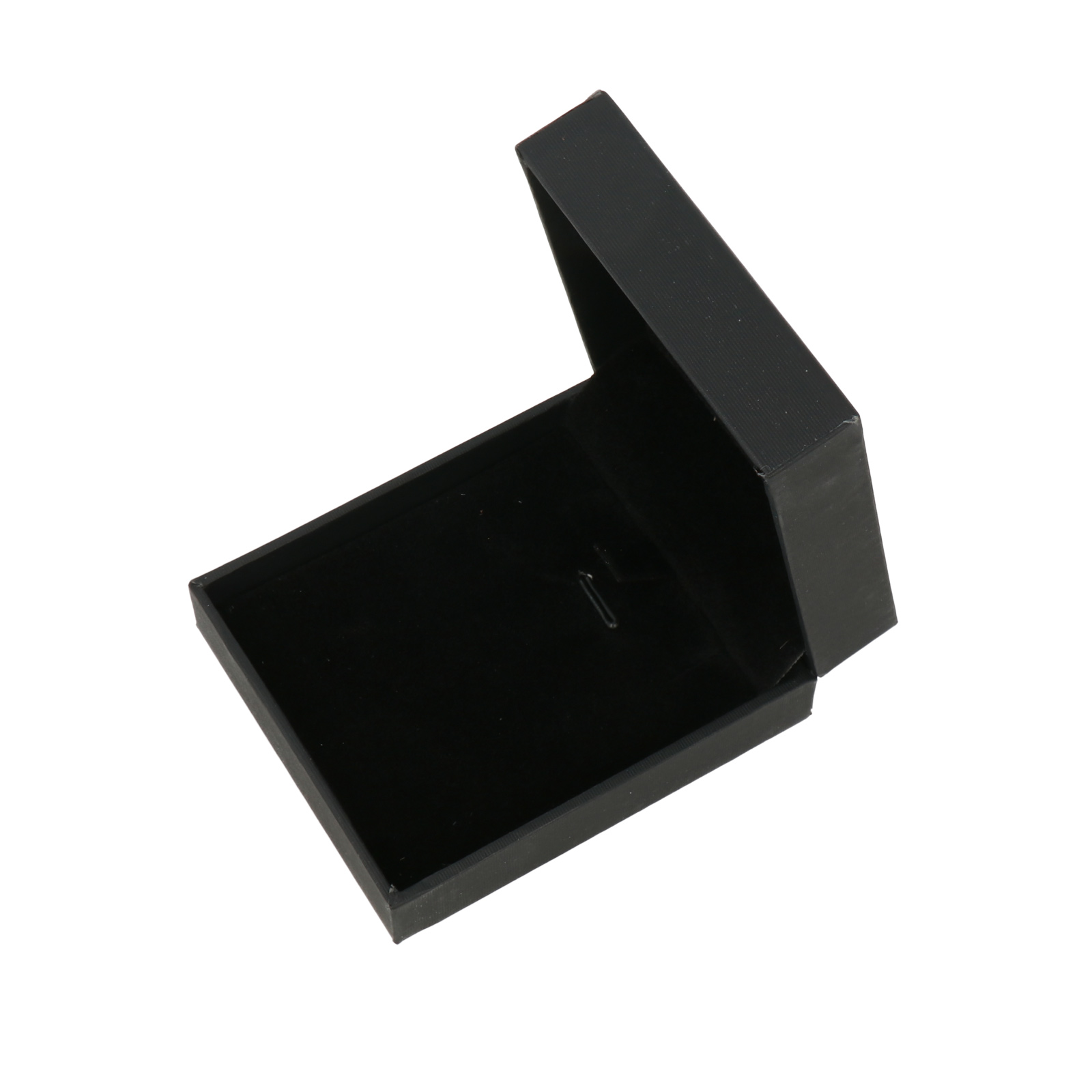 black paper bracelet and earrings boxes black velvet inner - 8x7cm | 8pc