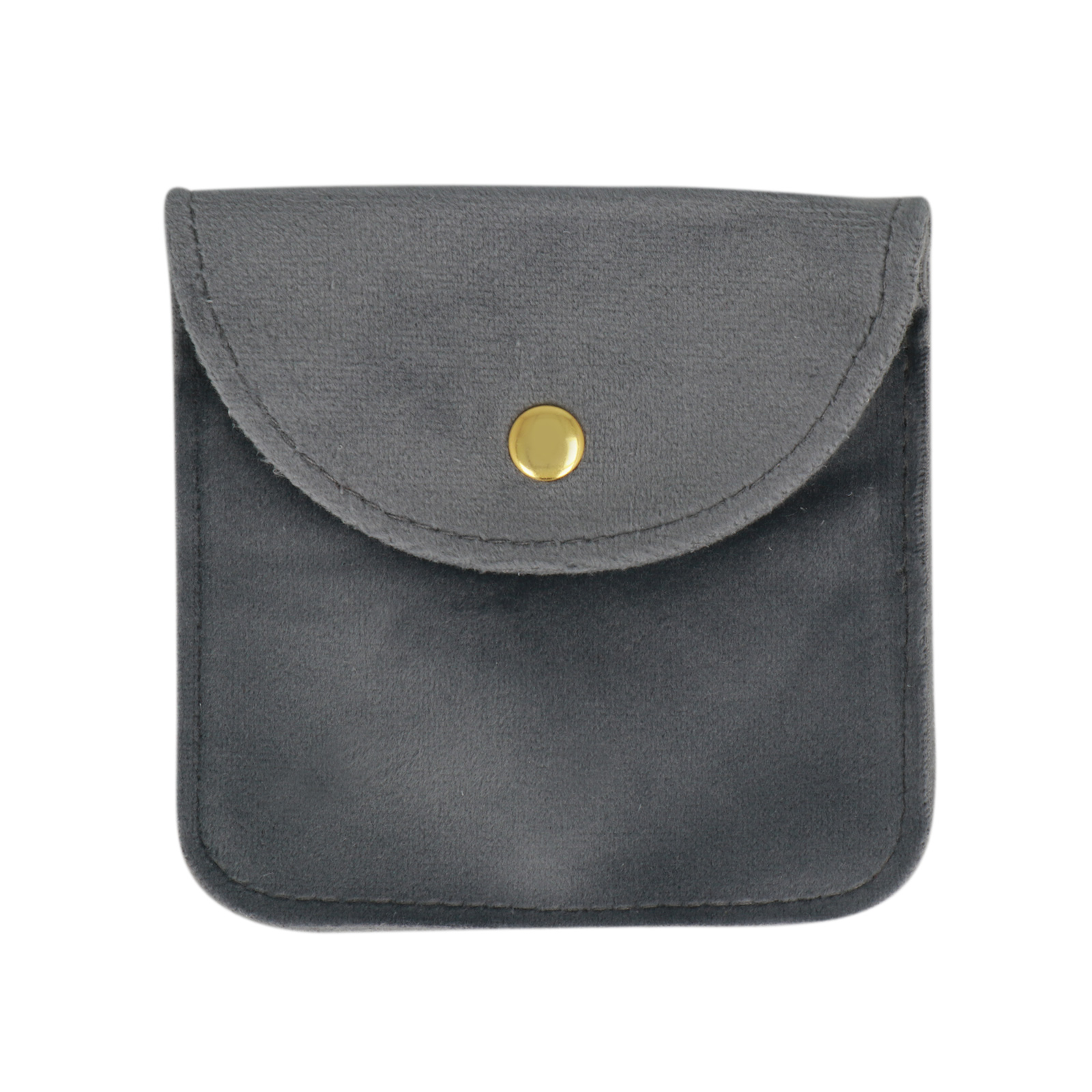 jewels pouches grey velvet 10cm | 2pc