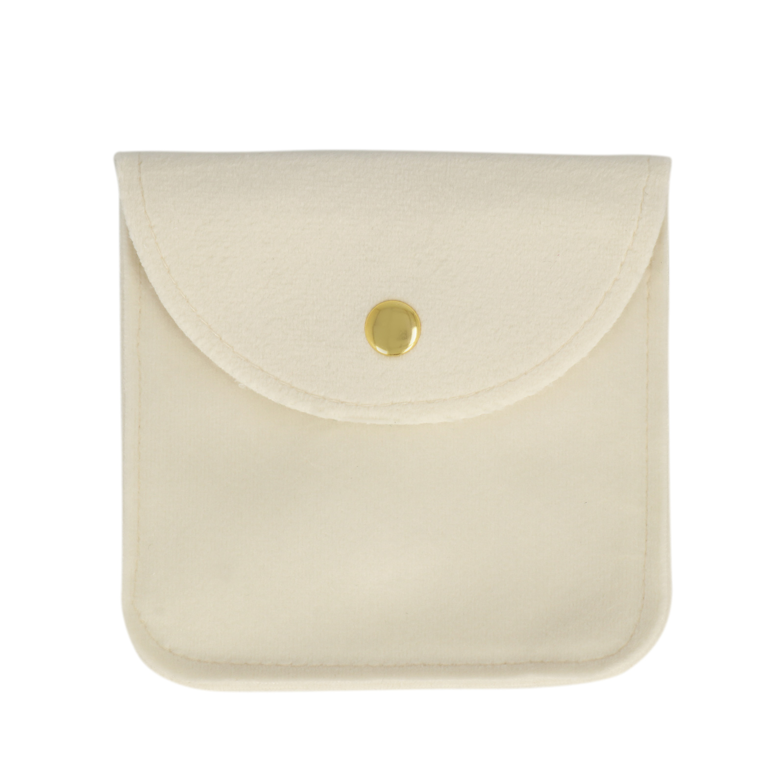 jewels pouches white velvet 10cm | 2pc