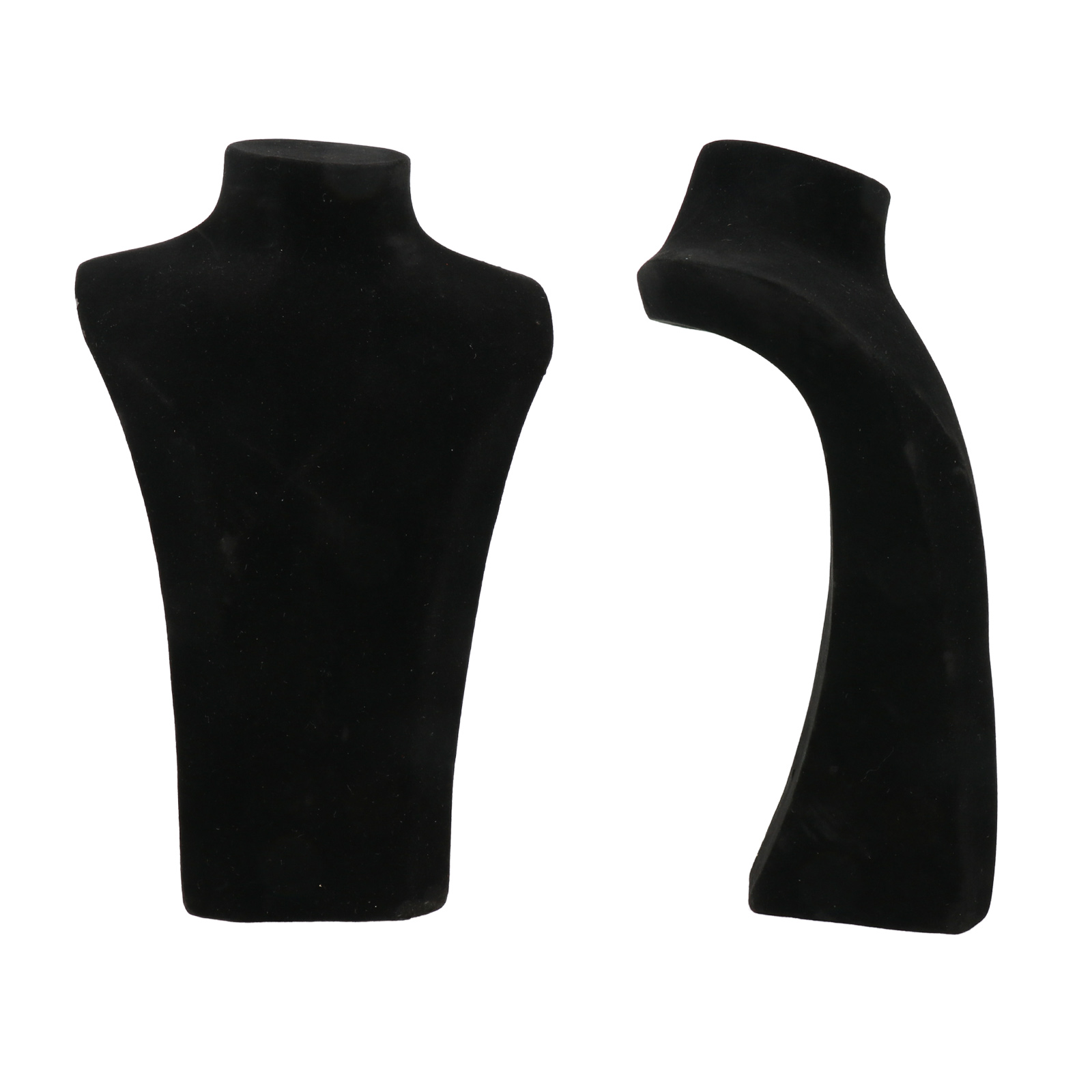 premium quality necklace display - black velvet bust - 26cm | 1pc