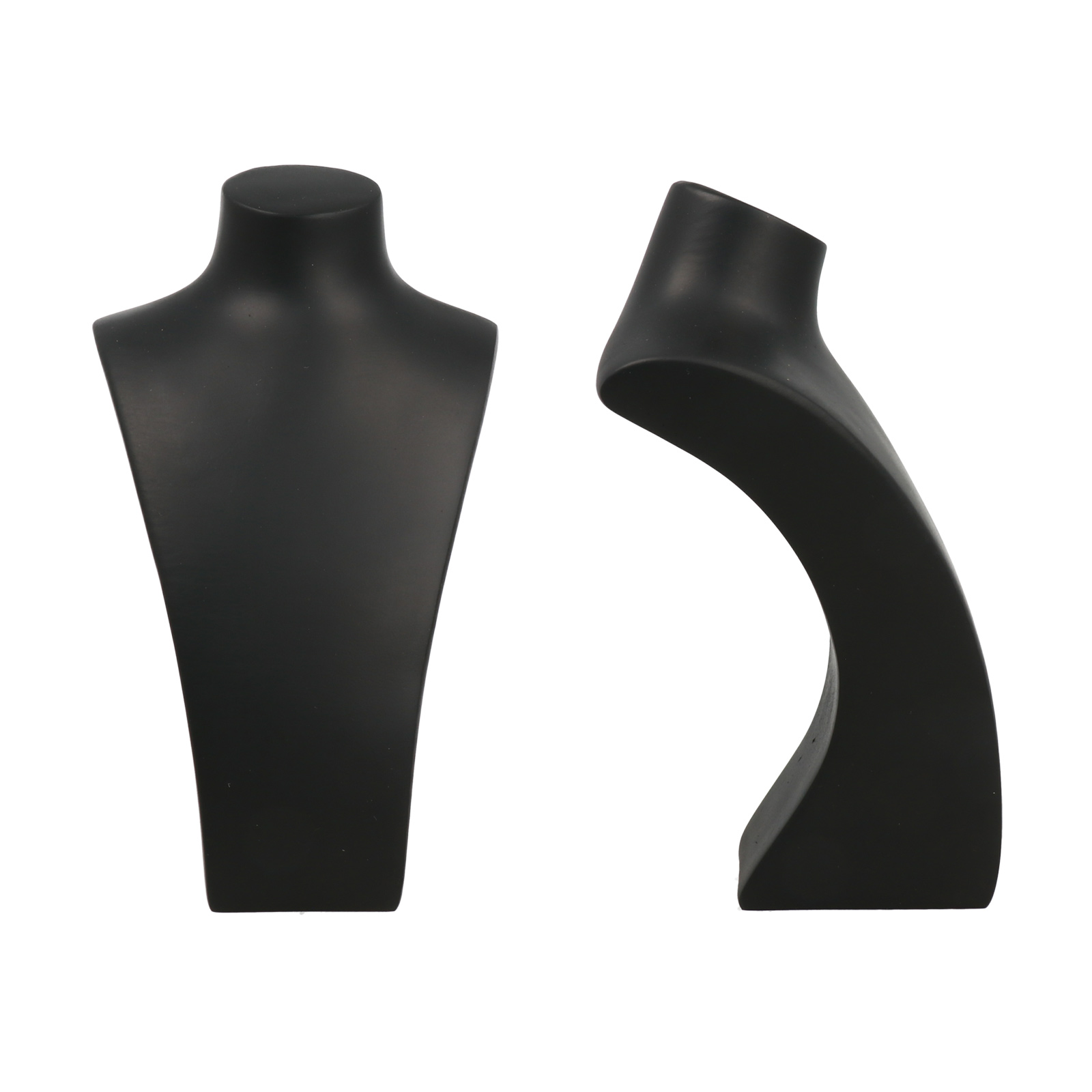 necklace display - black plastic bust - 23cm | 1pc
