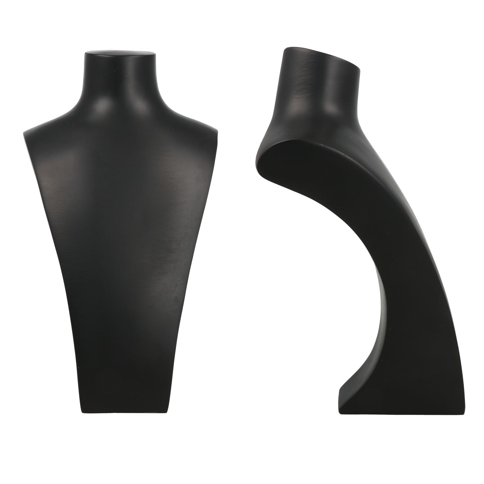 necklace display - black plastic bust - 29cm | 1pc