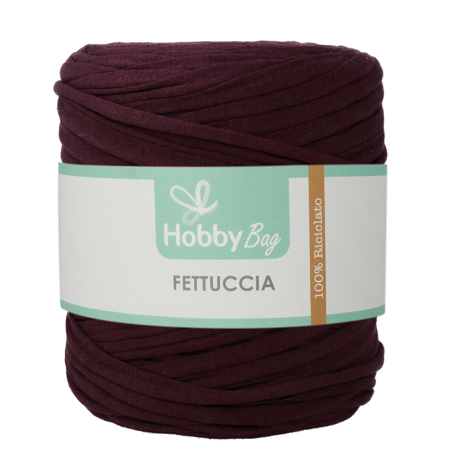 hobbybag t-shirt yarn fettuccia regular - violet hellebore - 700-900gr aprox (110-130mt) | 1pc