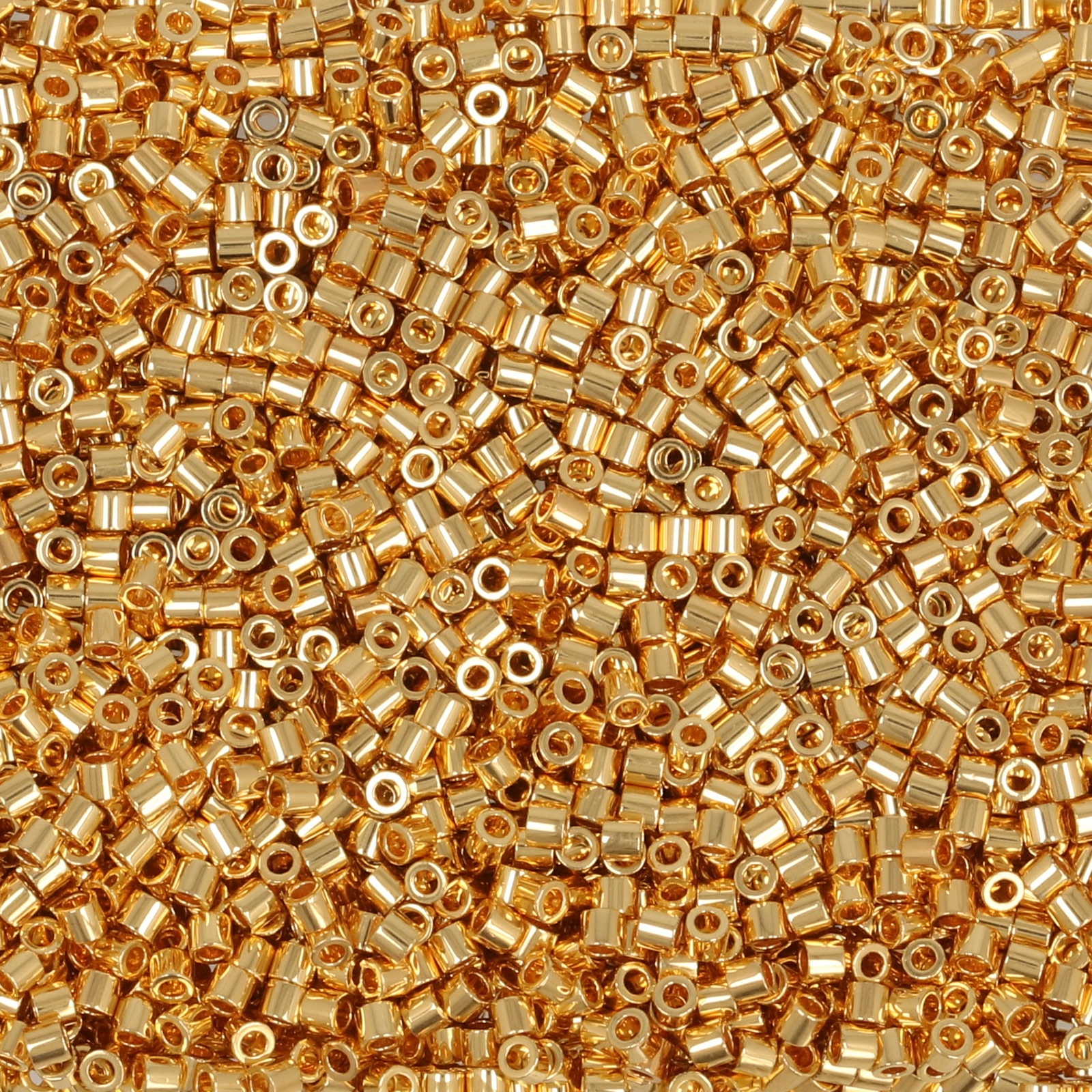 miyuki delica 15/0 - metallic 24k gold plated | 5gr