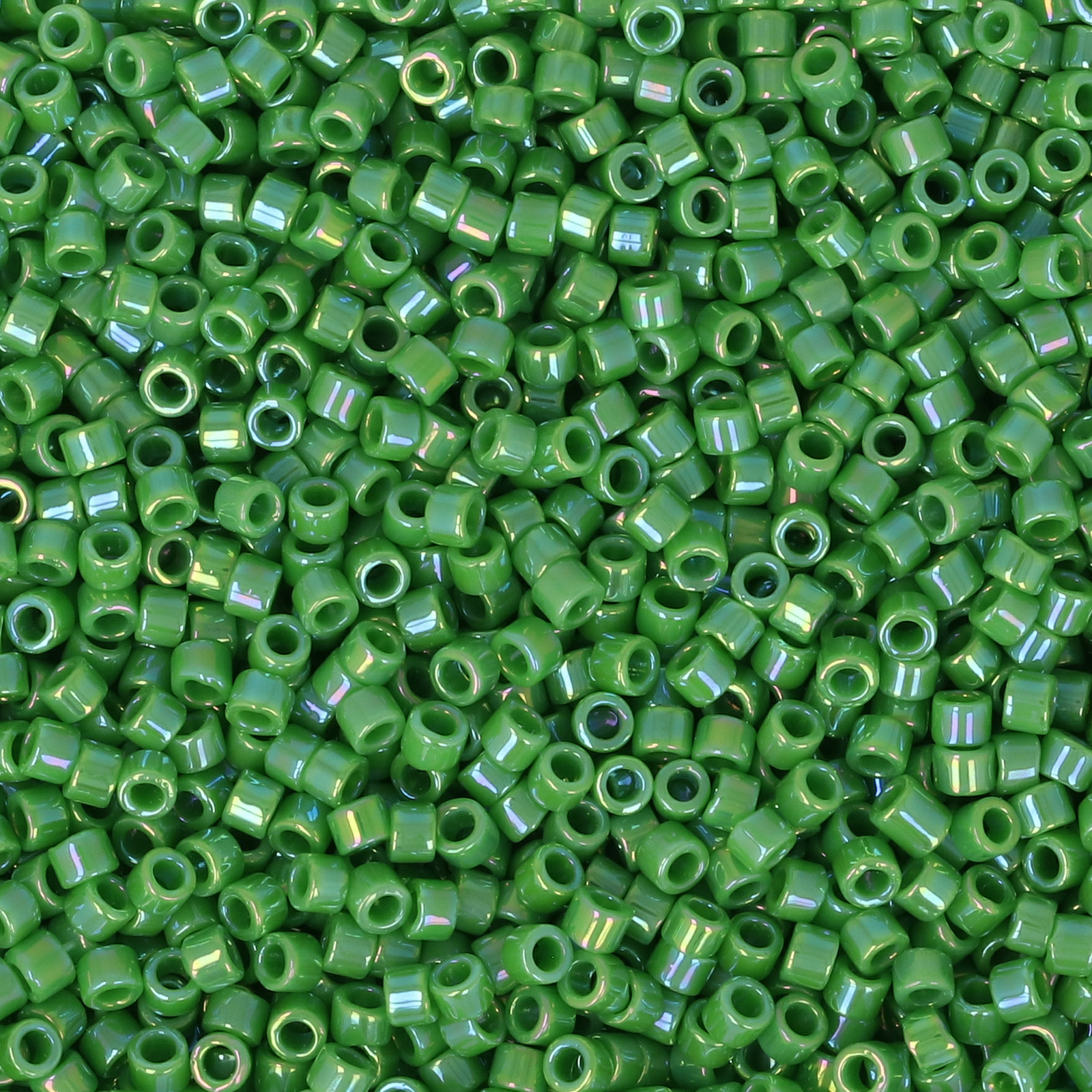 miyuki delica 11/0 - opaque green ab | 8gr