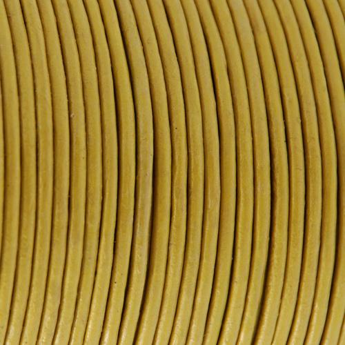 lederschnur gold metallic - durchmesser 2mm | 2mt