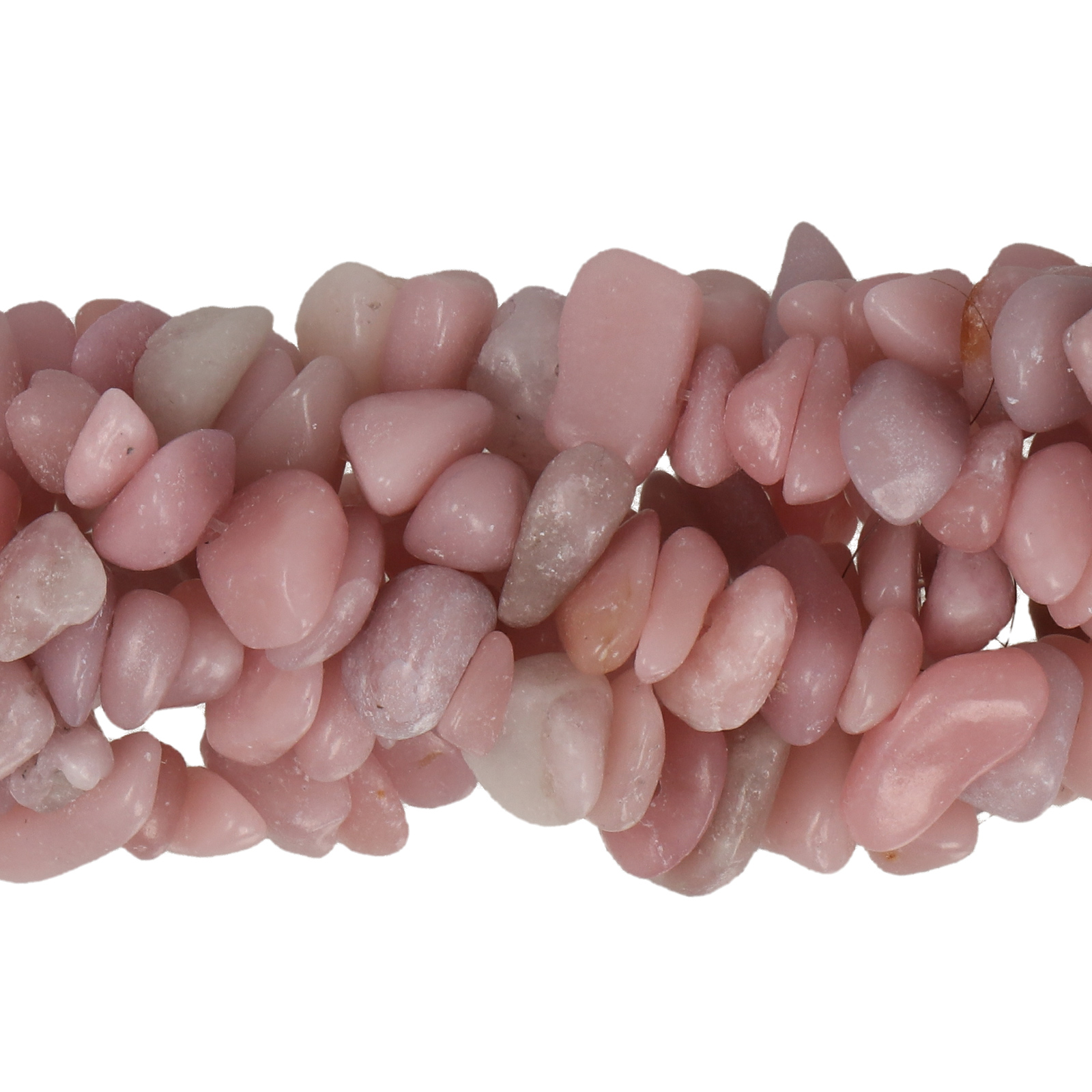 pink opal chips 5-10mm | 32-inch strand approx.