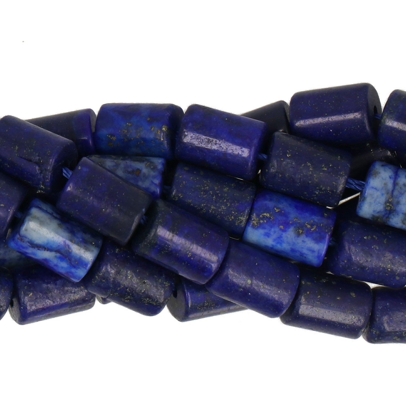 dyed lapis glatt rohr 8x6mm | 10st