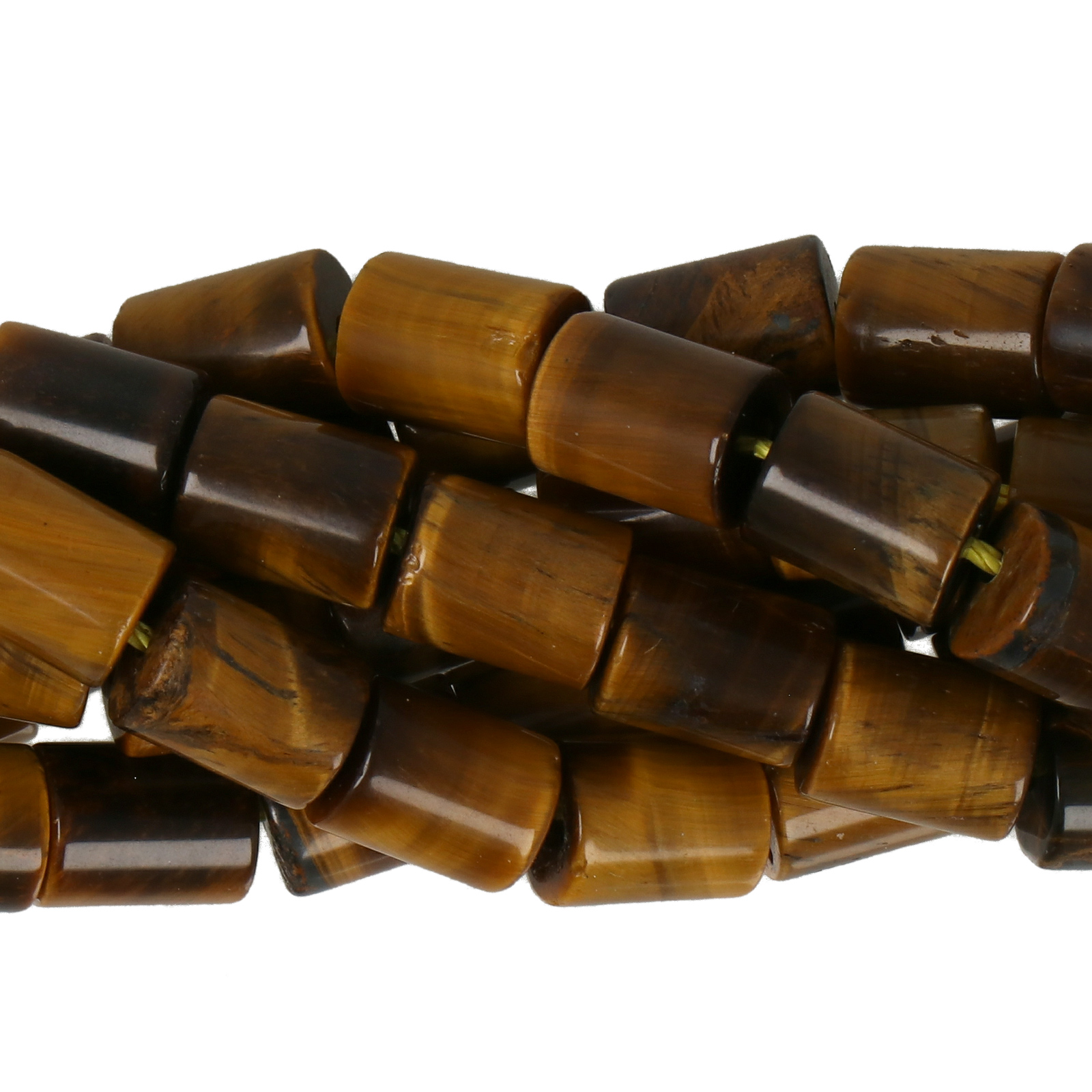 brown tiger eye smooth tube 8x6mm | 10pc