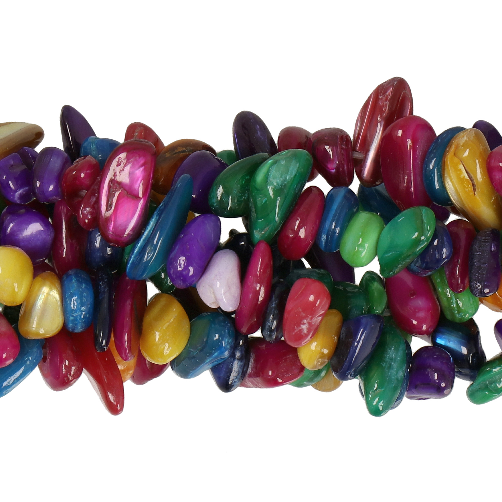 dyed natürliche perlmuttperlen chips 5-10mm | strang 80/85cm