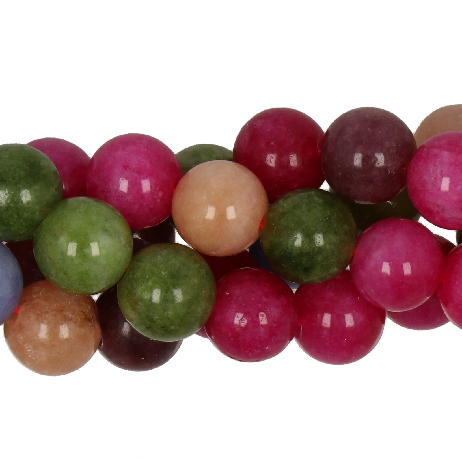 dyed jade mehrfarbiger glatt runde 8mm | strang 38/40cm
