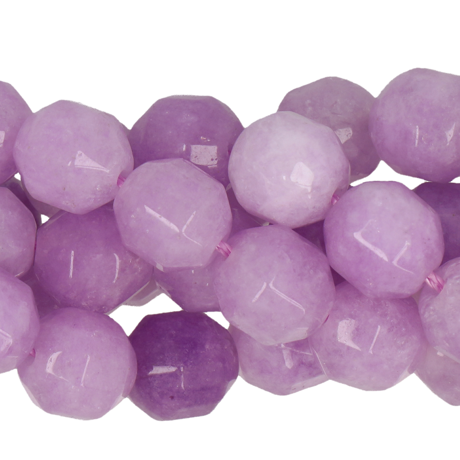 dyed jade lavender smooth barrel 10mm | 15/16-inch strand