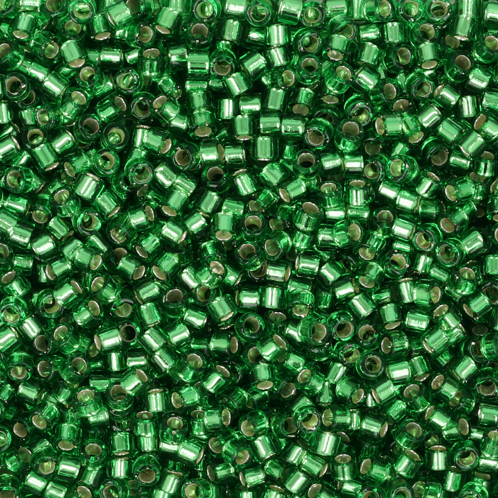 miyuki delica 11/0 - silver-lined kelly green | 8gr