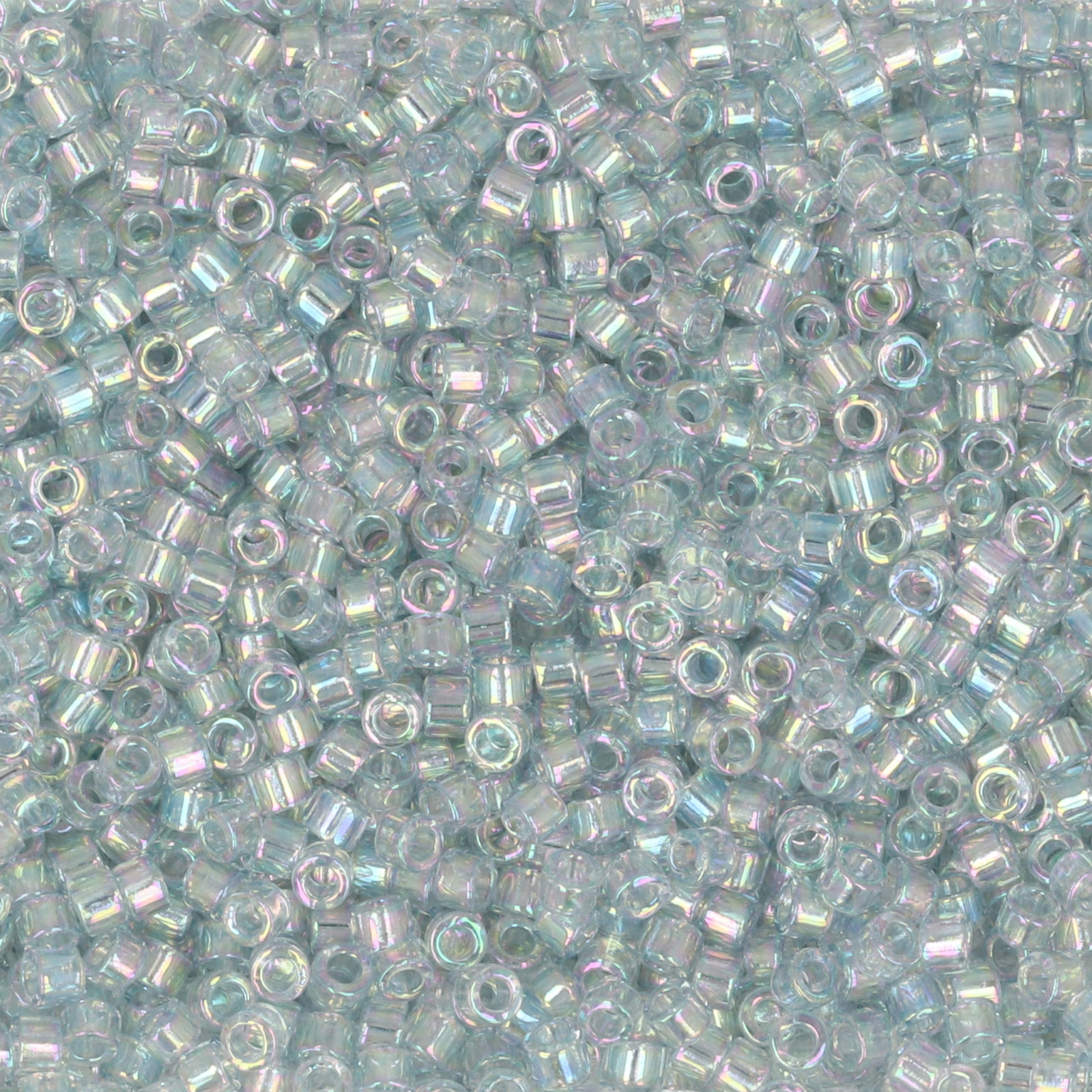 miyuki delica 11/0 - transparent ab light grey/blue | 8gr