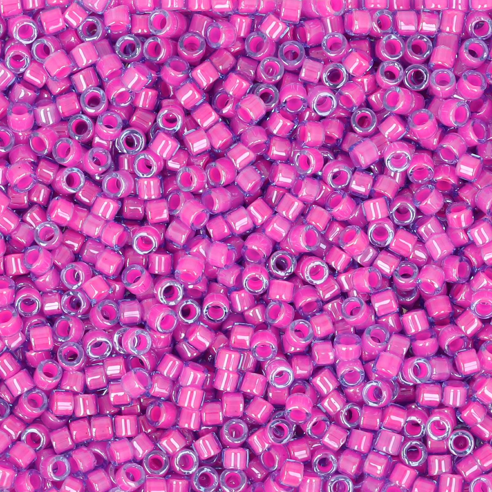 miyuki delica 11/0 - color-lined purple/crystal luster | 8gr